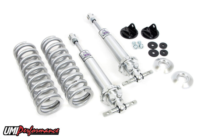 Chevrolet Camaro Coilover Suspension Kit - Front - UMI Performance - Double Adjustable, 550lb Spring Rate - Black - `93-`02